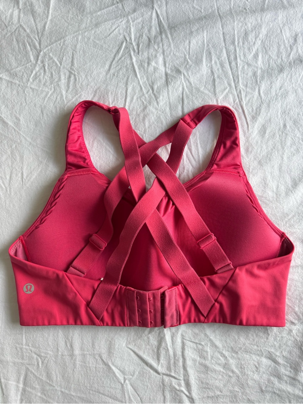 lululemon athletica Hot Pink Crisscross Back Sports Bra